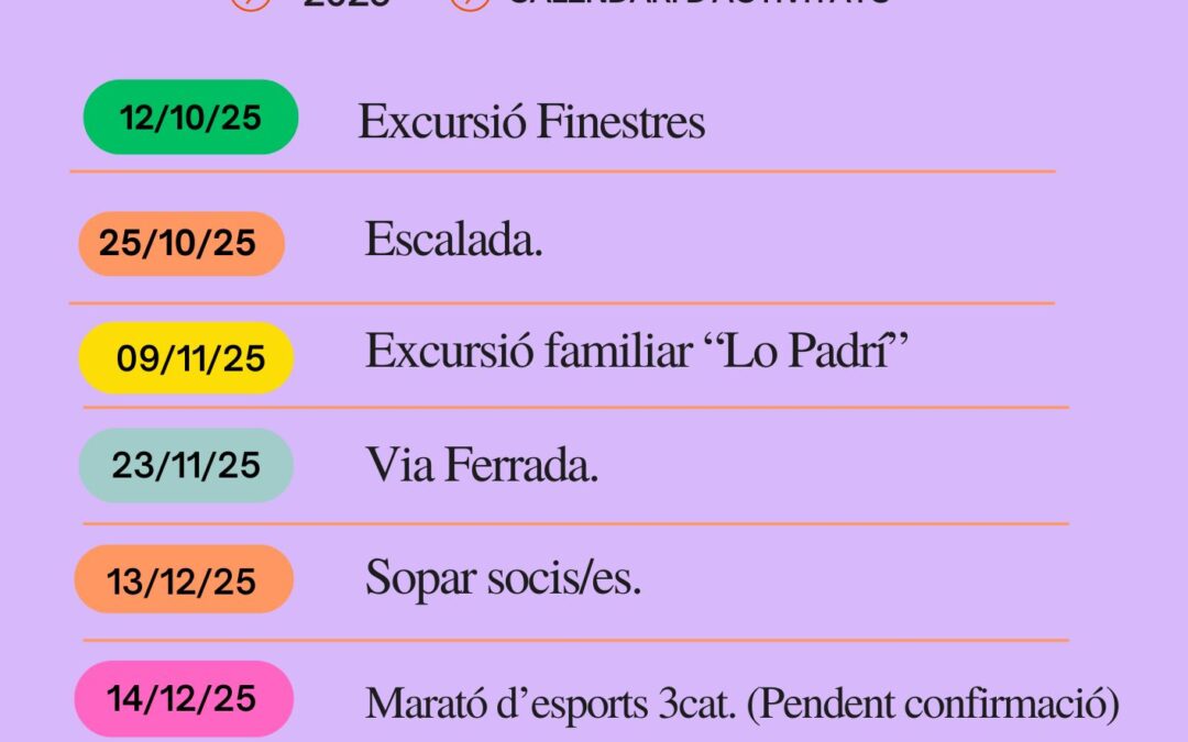Activitats 4t Trimestre